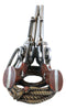 Country Western Cowboy Six Shooter Gun Pistols Horseshoe And Ropes Wine Holder