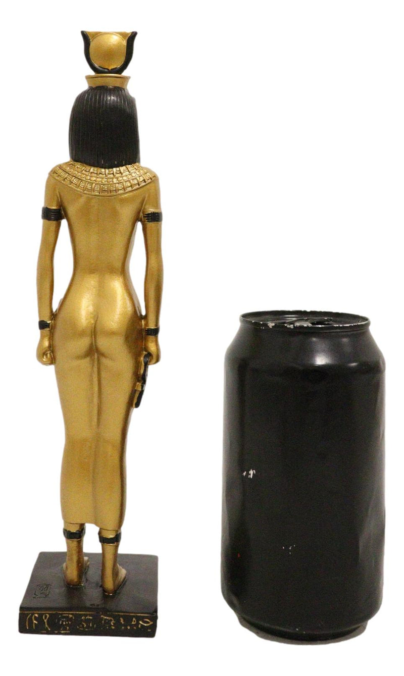 Ebros Egyptian Golden Goddess Hathor Motherhood Music Dance Patroness Figurine