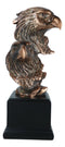 Majestic Wings Of Glory 2 American Bald Eagles Family Unit Sculpture With Base