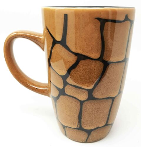 Glazed Stoneware Forest Snake Print Ceramic 16oz Mug Coffee Cup Home Kitchen