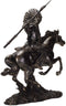 Ebros Western American Indian Warrior Riding Horse with Spear 13 inches Tall