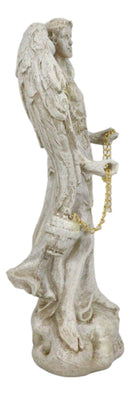 Ebros Holy Archangel Saint Sealtiel Statue 5"H Prayer of God Worship And Intercession