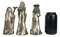 Ebros Wicca Triple Goddess Maiden Mother Crone Triune Moon Set of 3 Figurines