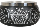 Wicca Metaphysical Triple Moon Celtic Triquetra Symbol Smudging Smudge Bowl