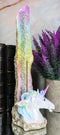 Ebros Fantasy Rainbow Sacred Unicorn by Crystal Pillar Incense Holder Burner