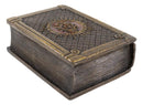 Ebros Masonic Symbol Freemasonry Square and Compasses Hinged Book Box 5.75"L