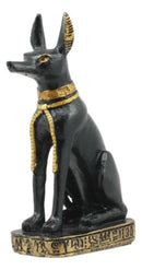 Egyptian God Of The Afterlife And Mummy Anubis Dog Dollhouse Miniature 3"H