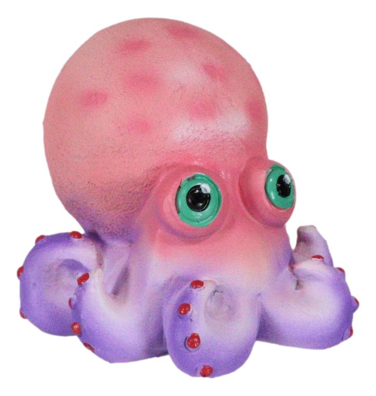 Coastal Nautical Marine Colorful Cephalopod Sea Octopus Ocho Mini Figurine