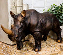 Ebros African Safari Grasslands Rhinoceros Beast Decorative Figurine 11" Long