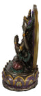 Small Buddha Bodhisattva Avalokiteshvara Guanyin in Prayer Meditation Figurine