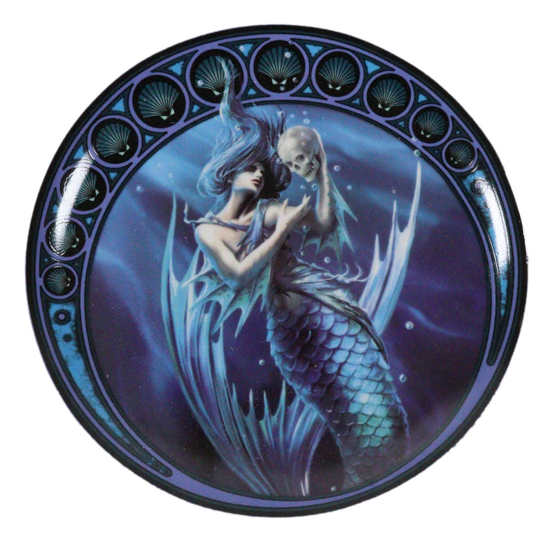 Set Of 4 Fantasy Sirens Of The Seas Death Trap Mermaids Dessert Salad Plates