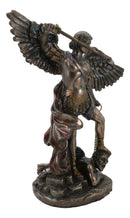 Small Archangel Saint Michael Slaying Devil Satan Under His Feet Figurine 6"H