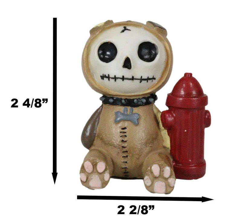 Furrybones Rocky The Cute Bulldog Bull Dog Skeleton Monster Ornament Figurine