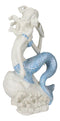 Ebros Ocean Goddess Pretty Mermaid With Blue Tail Holding Conch 8"Tall Figurine