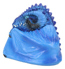 Blue Hibernating Gehena Dragon Small Stash Decorative Jewelry Box Figurine