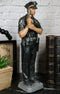 Men In Blue Police Man Officer Cop in Uniform Carrying Gun Memorial Figurine