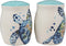 Ebros Blue & White Sea Turtle Ceramic Dinnerware (Salt & Pepper Shakers Set, 1)