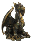 Bronzite Steampunk Mechanical Dragon Statue 7"Tall Mythical Fantasy Dragon Decor