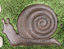 Cast Iron Rustic Textured Mollusk Snail Garden Stepping Stone Pave Foot Step