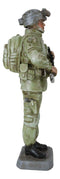 Military Marine Army Deploy Soldier On Guard With Rifle And Backpack Figurine