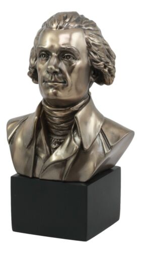 Ebros US Third President Thomas Jefferson Bust Statue 8.5"H Figurine