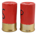 Ebros Western 12 Gauge Shotgun Shells Hunter's Ammo Ceramic Salt and Pepper Shakers Decorative Figurine Set 3.5" Tall Country Cowboy Cowgirl Hunters Outdoorsmen Cabin Lodge Rustic Decor Statue