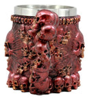 Ossuary Metallic Red Protruding Skull With Bloodshot Eyes Mug Beer Stein Tankard