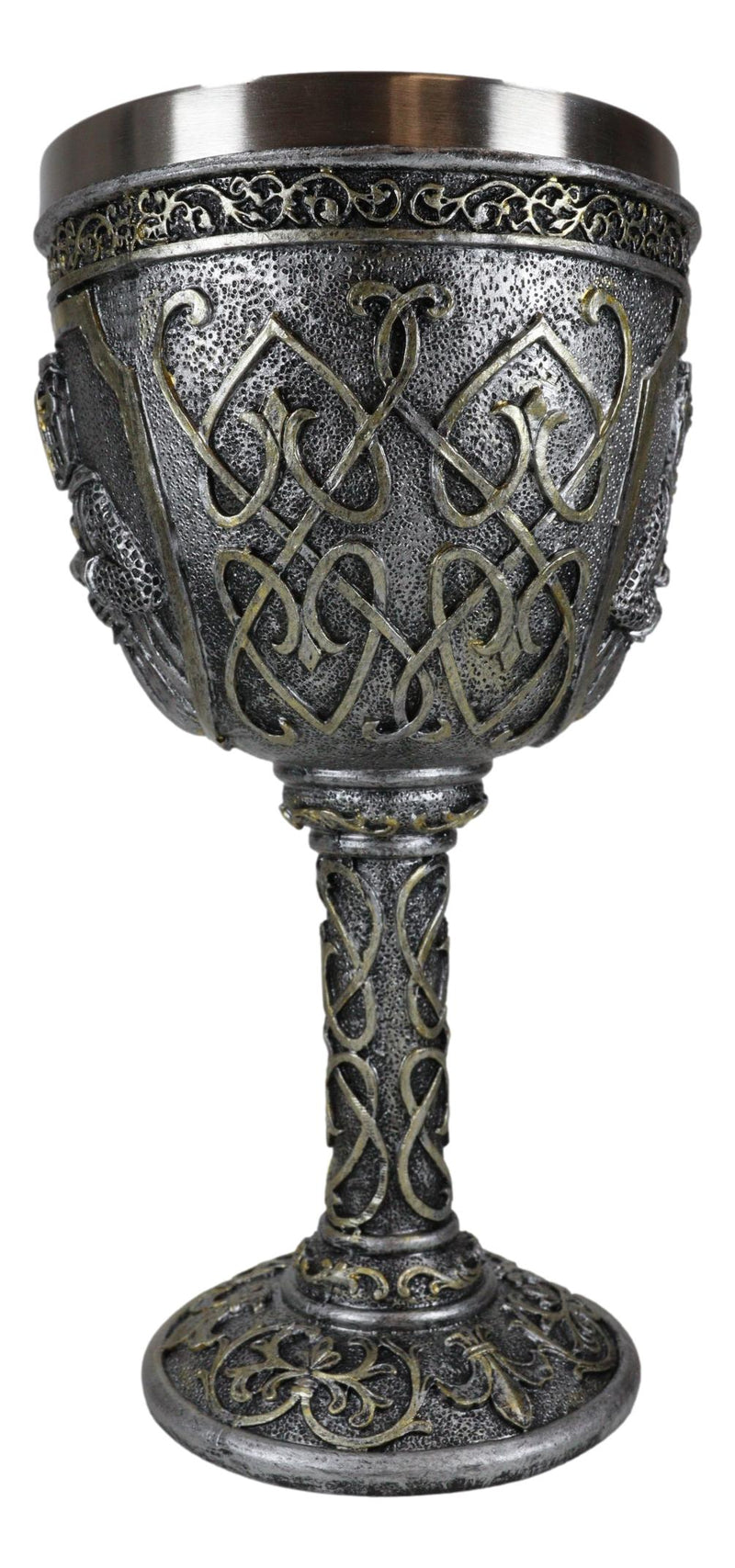 Ebros Medieval Templar Crusader Knight Of The Cross Wine Goblet Chalice 10oz