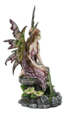 Mythical Goddess Moss Fairy With Elixir Of Youth By Sacred Lagoon Statue 8"Tall