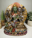 Large Arya Green Tara Statue Buddha Figurine Syamatara Bodhisattva Jetsun Dolma