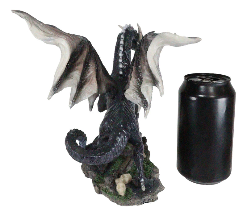 Black Shadow Night Dragon Figurine Dream Weaver Legendary Creature Sculpture