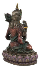 Avalokiteshvara Kuan Yin Seated On Lotus Throne Statue 6"H Infinite Compassion