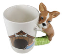 French Bulldog Puppy With Bone Kennel 12oz Ceramic Mug Coffee Cup Home Kitchen