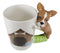 French Bulldog Puppy With Bone Kennel 12oz Ceramic Mug Coffee Cup Home Kitchen