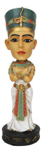 Egyptian Gods Horus Anubis Pharaoh King Tut And Nefertiti Bobblehead Set of 4