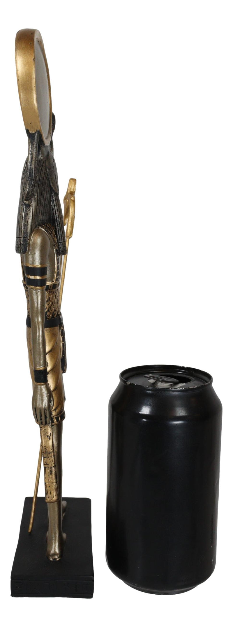 Classical Egyptian God of The Sky and Sun Horus Ra With Uraeus Cobra Statue 12"H