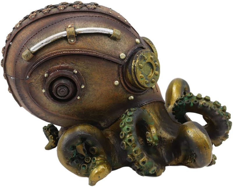 Ebros Steampunk Submariner Octopus Kraken Soldier Decorative Stash Jewelry Box