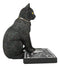 Ebros Witching Hour Halloween Black Cat With Ouija Spirit Board & Planchette Figurine