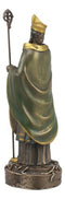 Catholic Irish Saint Patrick Holding Staff Statue 7.5"Tall Apostle of Ireland