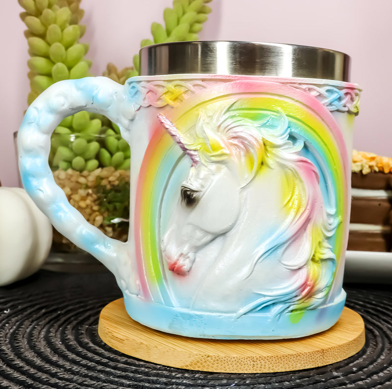 Ebros Small Sacred Heavenly Rainbow Unicorn Mug 7oz Elixir Of Youth Unicorn