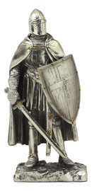 Ebros Holy Roman Empire Suit Of Armor Crusader Knight With Sword And Shield Statue