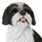 Ebros Large Adorable Lifelike Shih Tzu Dog Statue 10.25" Tall Realistic Glass Eyes