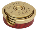 Western 12 Gauge Shotgun Shells Ammo Coaster Set With 4 Shell Casing Coasters