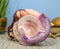 Under The Sea Purple Tailed Mermaid Hugging Giant Sconce Shell Figurine 4.75"L