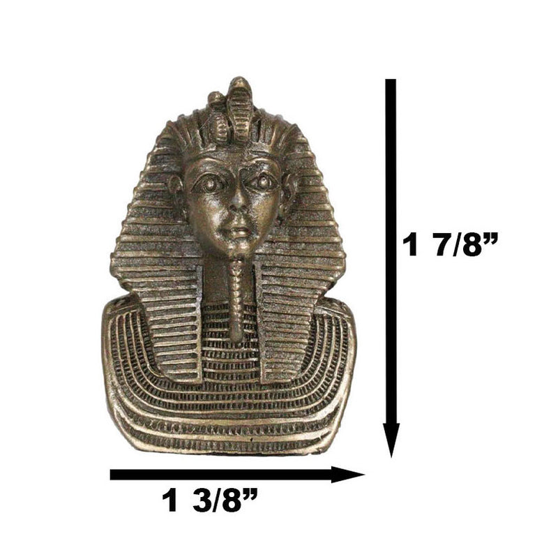 Ancient Egyptian Son Of Horus Pharaoh Mask Of King Tut Collectible Mini Figurine