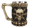 Ebros Large Skeletal Cross Bones Skull Beer Stein Tankard Coffee Cup Drink Mug 12oz