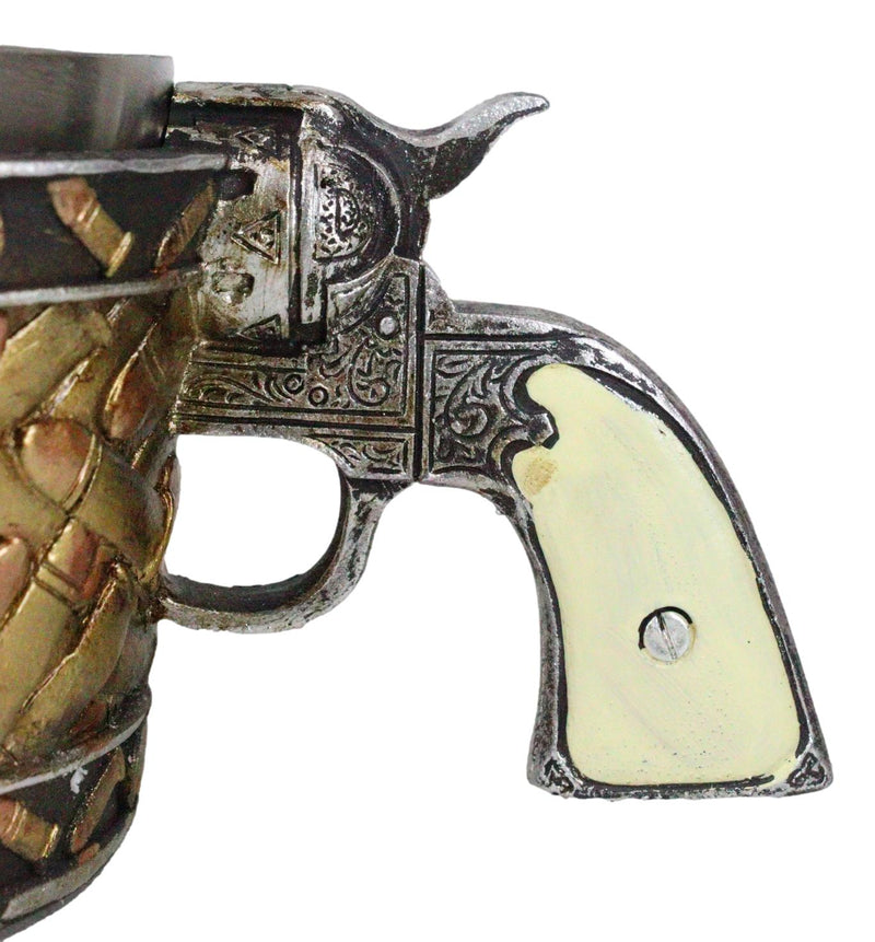 Rustic Western Sheriff Cowboy Revolver Gun Pistol Bullet Shells Coffee Mug 8oz