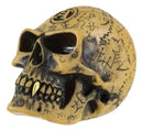 Cream Brown Sacred Symbols Omega Alchemy Skull Gear Shift Knob Or Paperweight