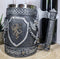 Large Medieval Coat Of Arms English Lion Heraldry Shields And Crossed Axes Mug