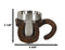 Rustic Western Cowboy Rust Finished Lucky Horseshoes Standard Coffee Mug 8oz